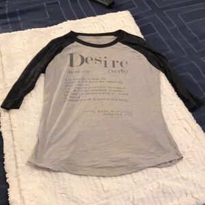 Cute 3/4 sleeve t-shirt